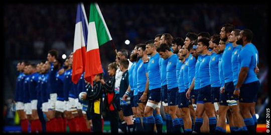 France v Italy Anthems RWC 2015